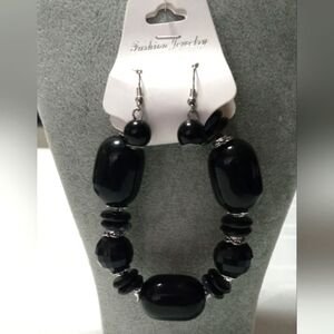 Black Fashion wood beads bracelet  Set